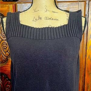 JEANNE PIERRE Black Sweater TANK TOP